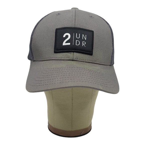 One Ten 2 UNDR Mesh Flex Fit Snapback Cap Trucker Baseball Hat Gray Patch - Picture 5 of 12